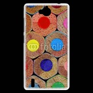 Coque Huawei Ascend G740 Art crayon de couleur