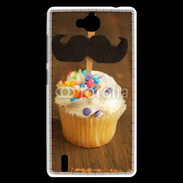 Coque Huawei Ascend G740 Cupcake moustache