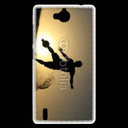 Coque Huawei Ascend G740 beach soccer couché du soleil