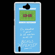 Coque Huawei Ascend G740 1 point bonus offensif-défensif Bleu