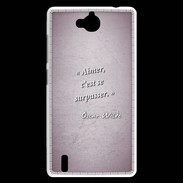 Coque Huawei Ascend G740 Aimer Rose Citation Oscar Wilde