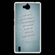 Coque Huawei Ascend G740 Cynique Turquoise Citation Oscar Wilde