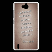 Coque Huawei Ascend G740 Ame nait Rouge Citation Oscar Wilde