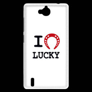 Coque Huawei Ascend G740 I love Lucky