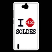 Coque Huawei Ascend G740 I love Soldes