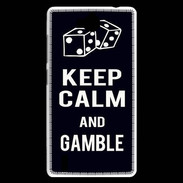 Coque Huawei Ascend G740 Keep Calm Gamble Noir