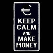 Coque Huawei Ascend G740 Keep Calm Make money Noir