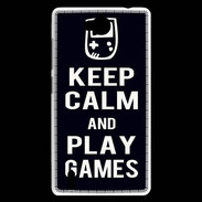 Coque Huawei Ascend G740 Keep Calm Play games Noir