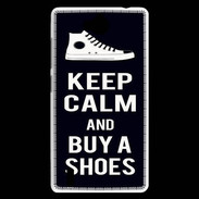Coque Huawei Ascend G740 Keep Calm Buy Shoes Noir