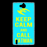 Coque Huawei Ascend G740 Keep Calm Batman Cyan