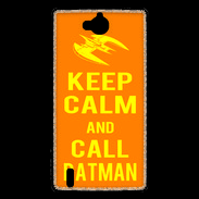 Coque Huawei Ascend G740 Keep Calm Call Batman Orange