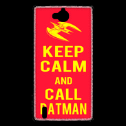 Coque Huawei Ascend G740 Keep Calm Call Batman Rouge