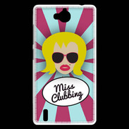 Coque Huawei Ascend G740 Miss Clubbing Blonde