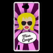 Coque Huawei Ascend G740 Miss Cougar Blonde