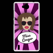 Coque Huawei Ascend G740 Miss Cougar Chatain