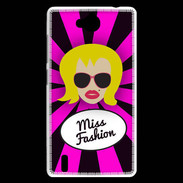 Coque Huawei Ascend G740 Miss Fashion Blonde