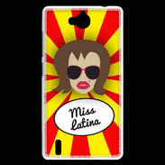 Coque Huawei Ascend G740 Miss Latina Chatain