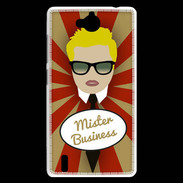 Coque Huawei Ascend G740 Mister Business Blond