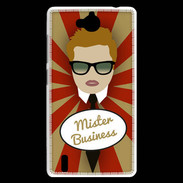 Coque Huawei Ascend G740 Mister Business Roux