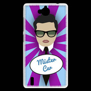 Coque Huawei Ascend G740 Mister Car Brun