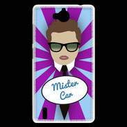 Coque Huawei Ascend G740 Mister Car Chatain