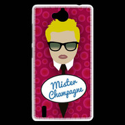 Coque Huawei Ascend G740 Mister Champagne Blond