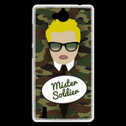 Coque Huawei Ascend G740 Mister Soldier Blond