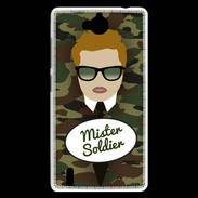 Coque Huawei Ascend G740 Mister Soldier Roux