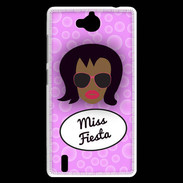 Coque Huawei Ascend G740 Miss Fiesta Black