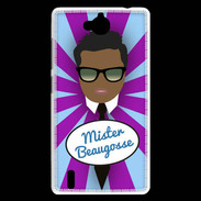 Coque Huawei Ascend G740 Mister Beau gosse Black