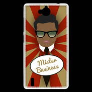 Coque Huawei Ascend G740 Mister Business Black