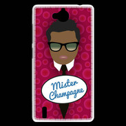 Coque Huawei Ascend G740 Mister Champagne Black