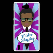 Coque Huawei Ascend G740 Mister Shopping Black