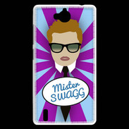 Coque Huawei Ascend G740 Mister Swag Roux