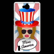 Coque Huawei Ascend G740 Miss USA Rousse