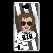 Coque Huawei Ascend G740 Miss Bretagne Chatain