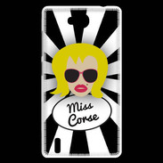 Coque Huawei Ascend G740 Miss Corse Blonde