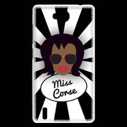 Coque Huawei Ascend G740 Miss Corse Black