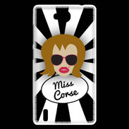 Coque Huawei Ascend G740 Miss Corse Rousse