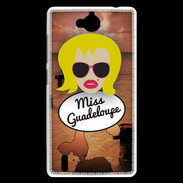 Coque Huawei Ascend G740 Miss Guadeloupe Blonde