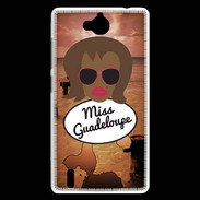Coque Huawei Ascend G740 Miss Guadeloupe Black