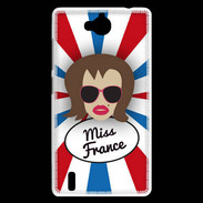 Coque Huawei Ascend G740 Miss France Chatain