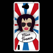Coque Huawei Ascend G740 Miss France Brune