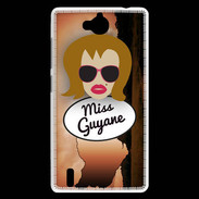 Coque Huawei Ascend G740 Miss Guyane Rousse