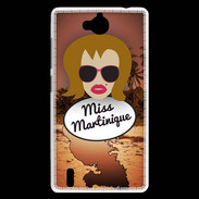 Coque Huawei Ascend G740 Miss Martinique Rousse