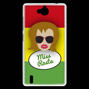 Coque Huawei Ascend G740 Miss Rasta Rousse
