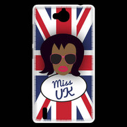 Coque Huawei Ascend G740 Miss UK Black