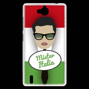 Coque Huawei Ascend G740 Mister Italie Brun
