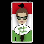 Coque Huawei Ascend G740 Mister Italie Chatain