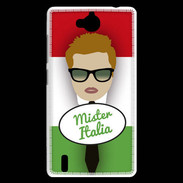 Coque Huawei Ascend G740 Mister Italie Roux